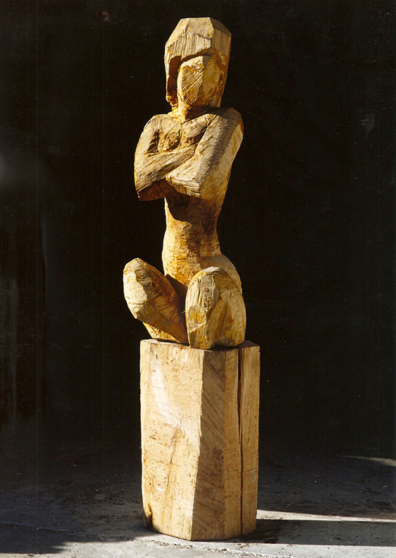 frau sitzend